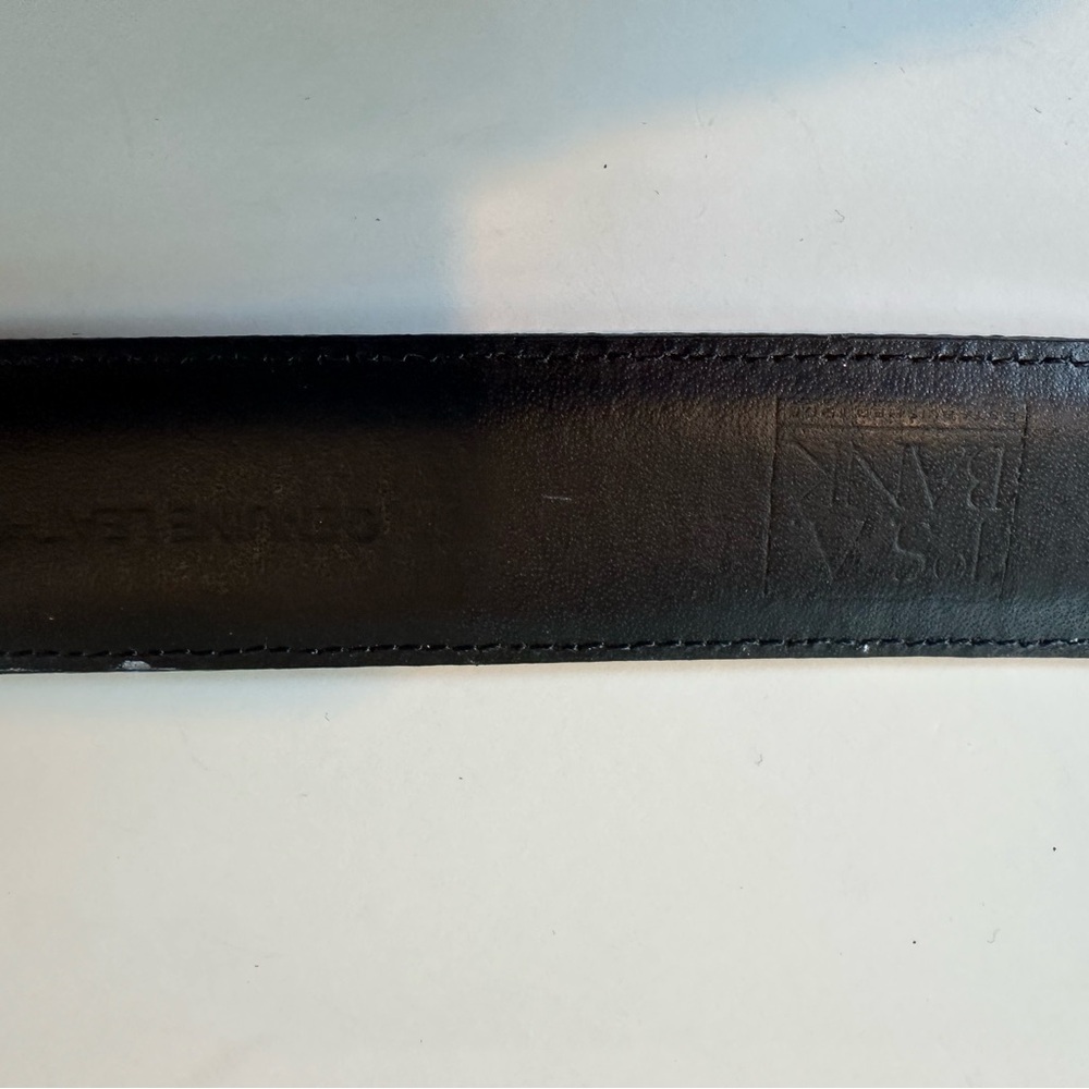 JoS A. Bank Black Leather Belt - Picture 3 of 3